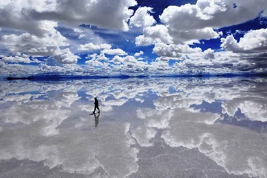 Clouds, Landscapes, Bolivia, Lakes, Salar De Uyuni :: Wallpapers