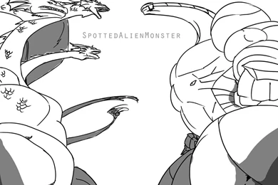 Sizemosaur VS King Ghidorah By SpottedAlienMonster On DeviantArt