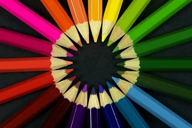 Circle Colors Coloring Pencils – Abstract Photography HD Desktop ...