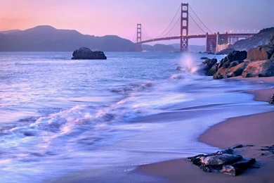 Magical Golden Gate Bridge From The Seaside >> HD Wallpaper, Get ...
