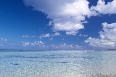 Seaside.blue Sky.cloud － Landscape Wallpapers   Free Download ...