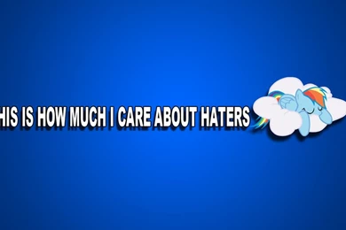 This Is How Much I Care About Haters Wallpapers By ScrumptiousDude ...