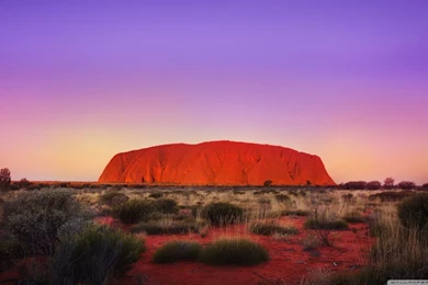 Uluru Rock HD Desktop Wallpapers : Fullscreen : Mobile : Dual Monitor