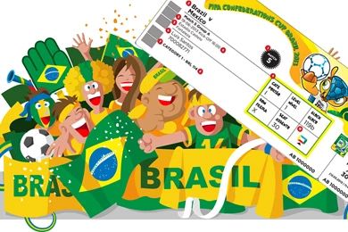 Ticket Fifa World Cup Brasil 2014 Game Play Wa