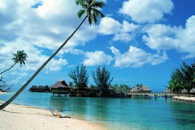 ラグーンの壁紙との間の島々   1920x1080 壁紙ダウンロード ...