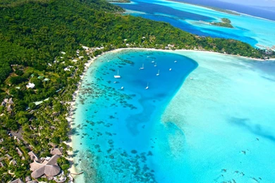 Bora Near Tahiti French Polynesia Blue Lagoon Wallpapers ...