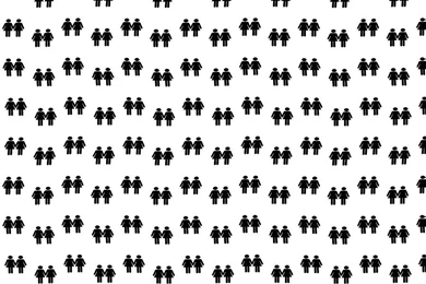 Lesbian Lovers Wallpaper. Digital Art By Richard Wareham