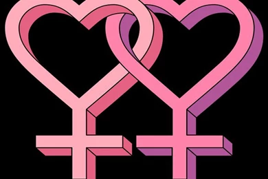 Image   Lesbian Symbol Wallpaper.jpg   LGBTQ+ Support Wikia Wiki ...