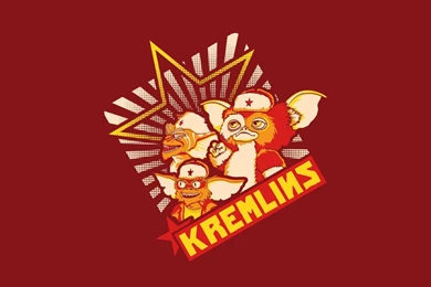 Minimalistic Funny Gremlins Kremlin Wallpapers