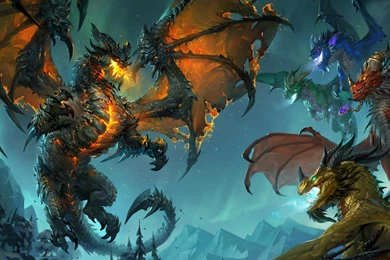 Fantasy Art Deathwing World Of Warcraft: Cataclysm Wallpapers