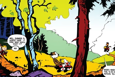 Calvin And Hobbes Comics Summer Trees Wagons Best