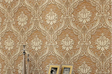 Aliexpress.com : Buy 3D Luxury Embossed Wallpapers 4 Colors Europe ...