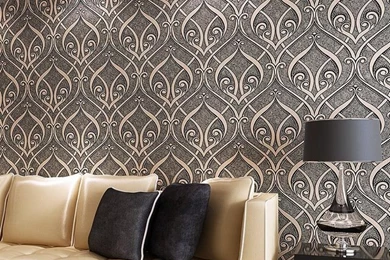 Popular Wallpapers 3d Flocking Wall Covering Hot Sale Embossed ...
