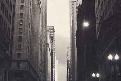 Chicago USA Black And White Streetview iPhone 6 Plus HD Wallpapers ...