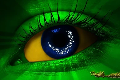 Green Blue Eyes Yellow Blue Eyes Brazil Digital Art Wallpapers ...