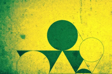 Green Shapes iPad Air Wallpapers Download