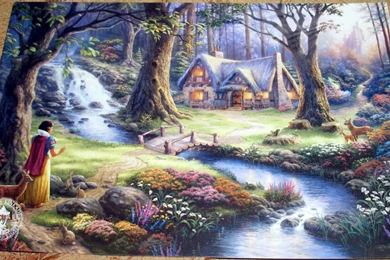 Filmic Light   Snow White Archive: Thomas Kinkade's Snow White