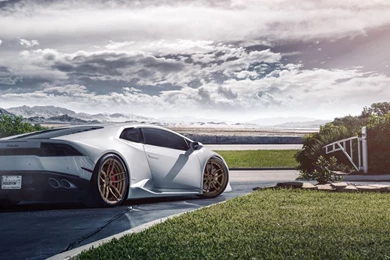 Download Wallpapers 3840x2160 Lamborghini, Huracan, Lp640 4, White ...