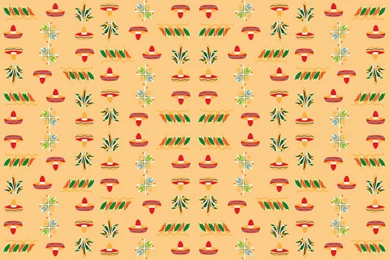 Mexican Retro Print Fabric Almost_vintage Spoonflower