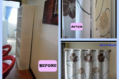 Wallpaper Fabric Painted Craft Storage