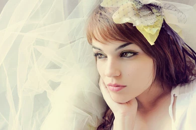 Download Wallpapers 3840x2400 Girl, Veil, Style, Beautiful, Face ...