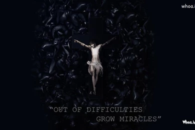 Jesus Christ Dark Backgrounds With Quotes HD Wallpapers