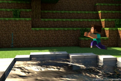 Epic Pool Jump   Minecraft Gallery Wallpapers (31059087)   Fanpop ...