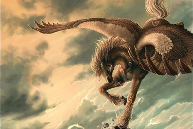 FANTASY FLYING HORSE WALLPAPER   (