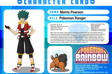 Pokemon Rainbow: PR Pokemon Ranger Morris Pearson By RoachMustard ...