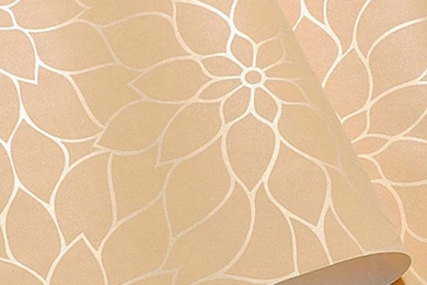 Gold Glitter Modern Wallpapers Flower Designs Textured 3d Wall ...