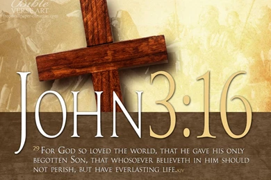 Wallpapers Bible Verse Art John With Cross Hd 1024x768
