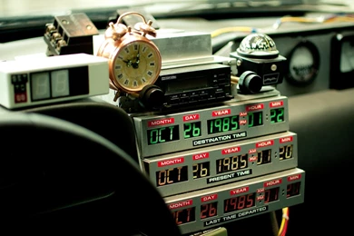 Back To The Future, Time Travel, Movies, DeLorean :: Wallpapers