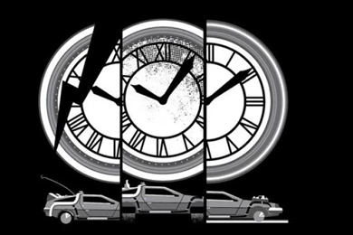 SuperHD.pics: BTTF Back To The Future DeLorean Desktop Bakcgrounds