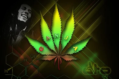 Bob Marly Ganja Leaf Delt9 Molecular Structure Desktop Backgrounds ...