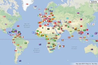 World Map With Country Names Images