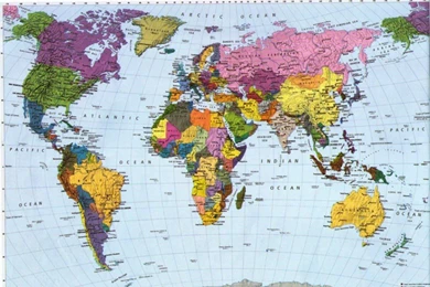 Beautiful Komar World Map 980×713