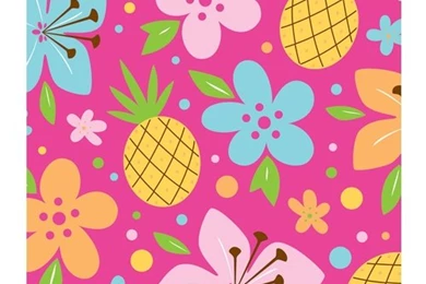 Pink Luau Fun Beverage Napkins