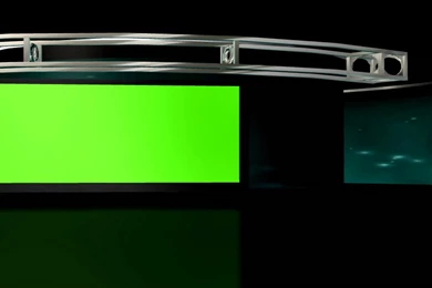 FREE HD Virtual Studio Set 2, Backgrounds Loop With Green Screen Tv ...