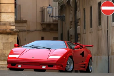 White Lamborghini Countach Wallpapers   Image