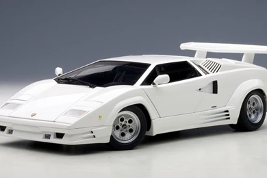 White Lamborghini Countach Wallpapers