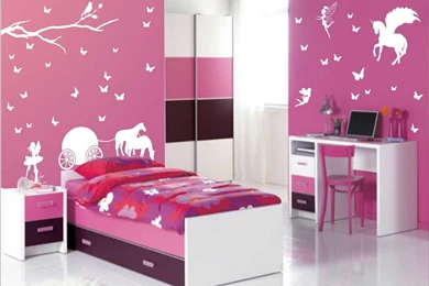 Modern Elegant Design Of The Bedroom With Black And White Ikea ...