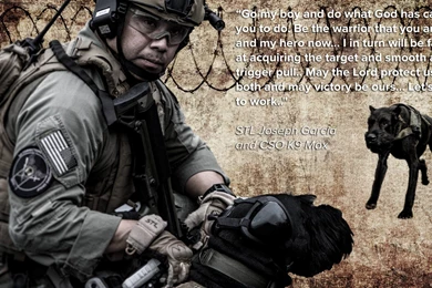 CSO K9 Team Blessing...   US C SOG