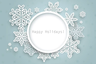 Holidays Happy Holidays Merry Christmas Snowflake Wallpapers ...