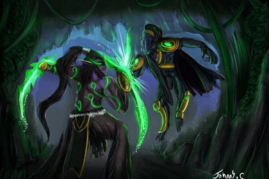 DeviantArt: More Like Illidan The Betrayer Vs Zeratul The Dark ...