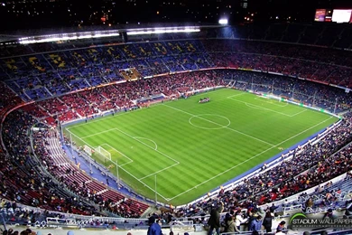 Fc Barcelona Football Field Soccer Stadium Wallpapers