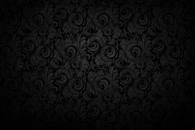 DARK BLACK CURVED BLOOM WALLPAPER   (