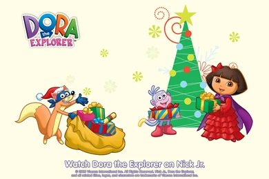 Dora The Explorer Christmas Wallpapers : Christmas Cartoons