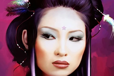 PRETTY GEISHA WALLPAPER   (