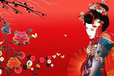 Japanese Wallpapers: Beautiful Geisha Wallpapers