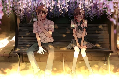 Cute Anime Girl Beautiful Short Hair Couple Love Boy School ...
